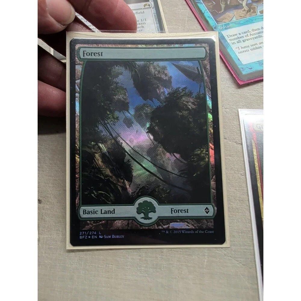 ​MTG Lot of Ten: 2x Hangarback Walker, 2x Grumgully, Full-Art Lands & more